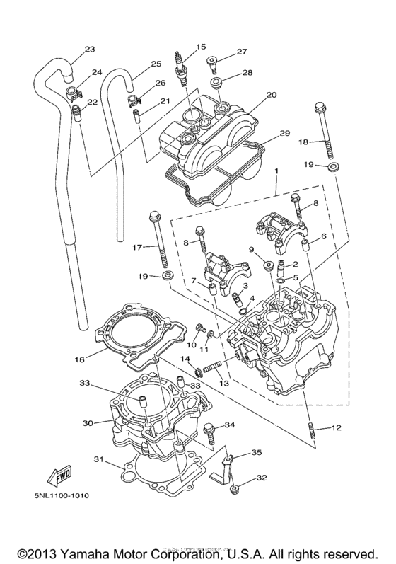 YZ250FR Цилиндры
