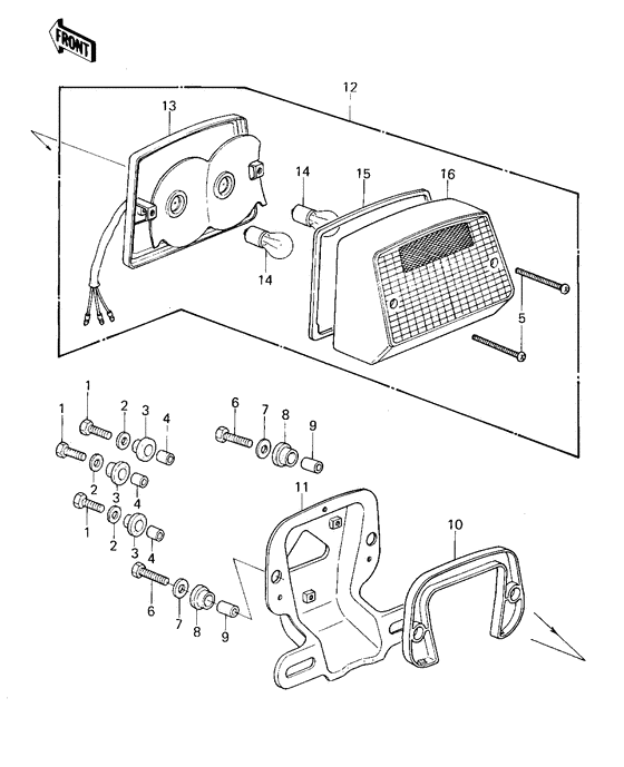 Taillight unit ass`y