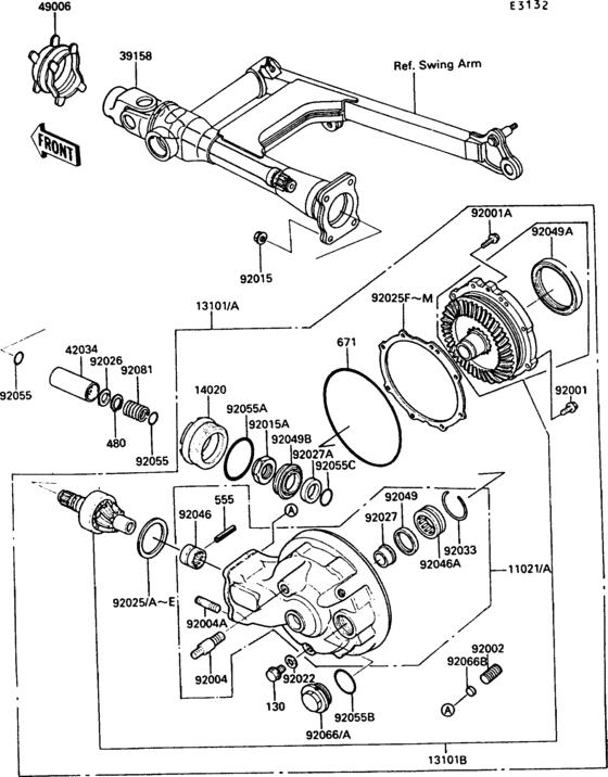 Drive shaft/final gear(1/2)