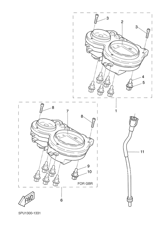 YQ50L Приборы