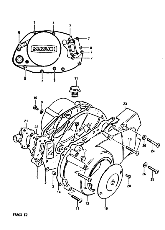 Crankcase cover ass`y  (v