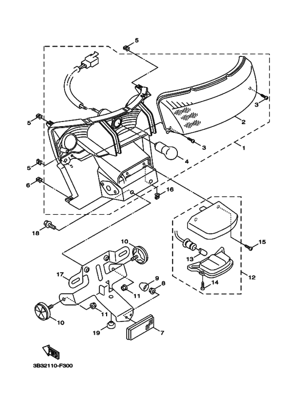 Taillight unit ass`y