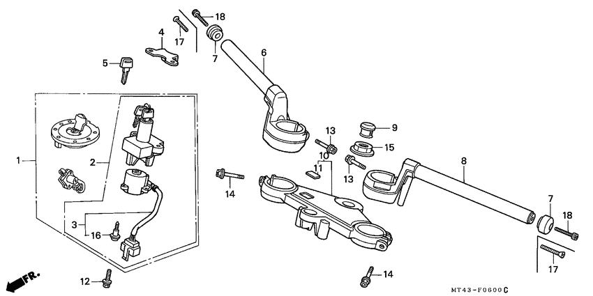Handle pipe/top bridge