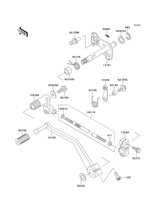 VN250 Механизм переключения передач
