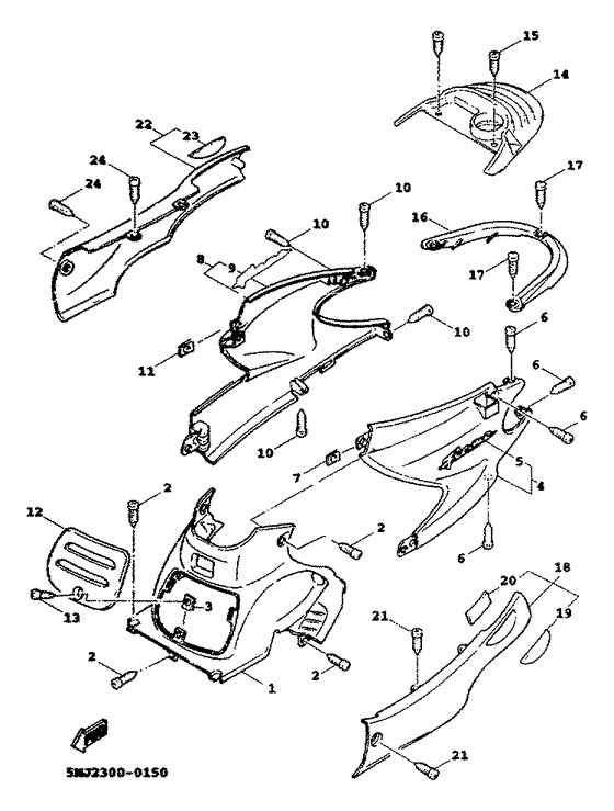XC125 Боковые обтекатели
