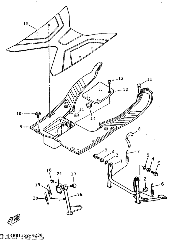 Stand. footrest