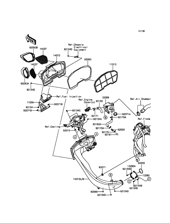 ZX1000 Воздушный фильтр