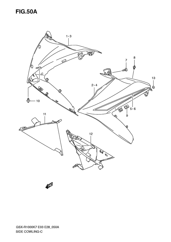 GSX-R1000 Side cowling
