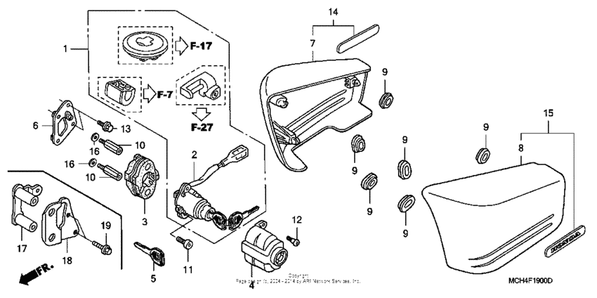 VTX1800C Side cover (1)