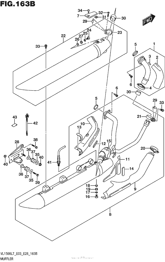 Muffler (Vl1500Bl7 E28)