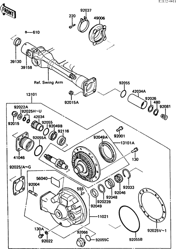 Drive shaft/final gear(1/2)