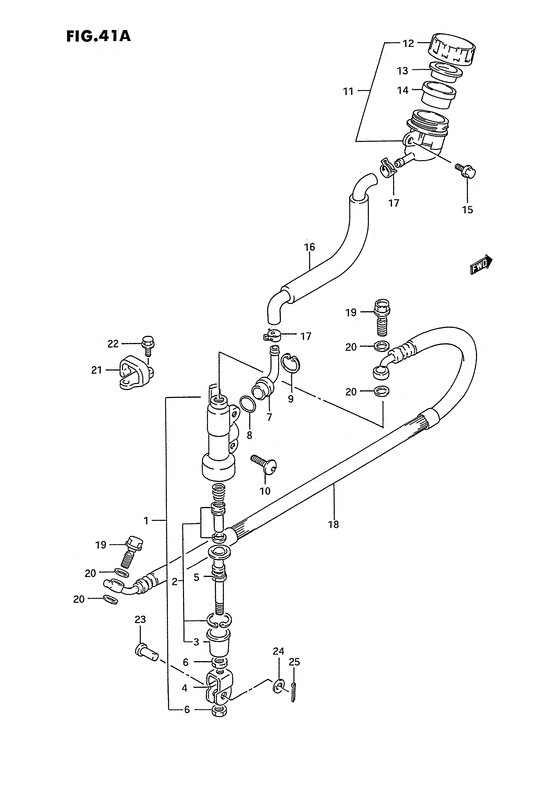 RM80 Задний тормозной цилиндр