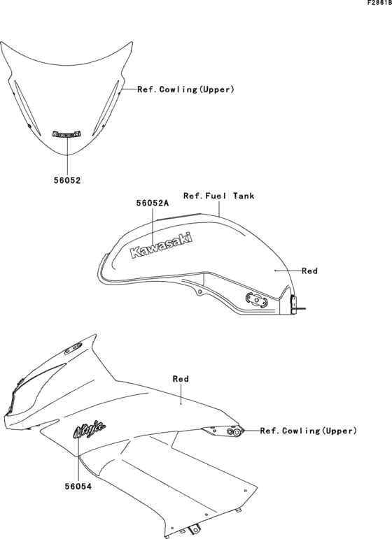 EX650 Decals(red)(c9f)(ca,us)