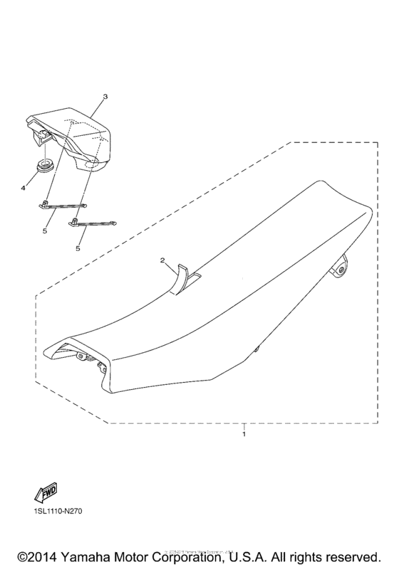 WR250FF Сиденье