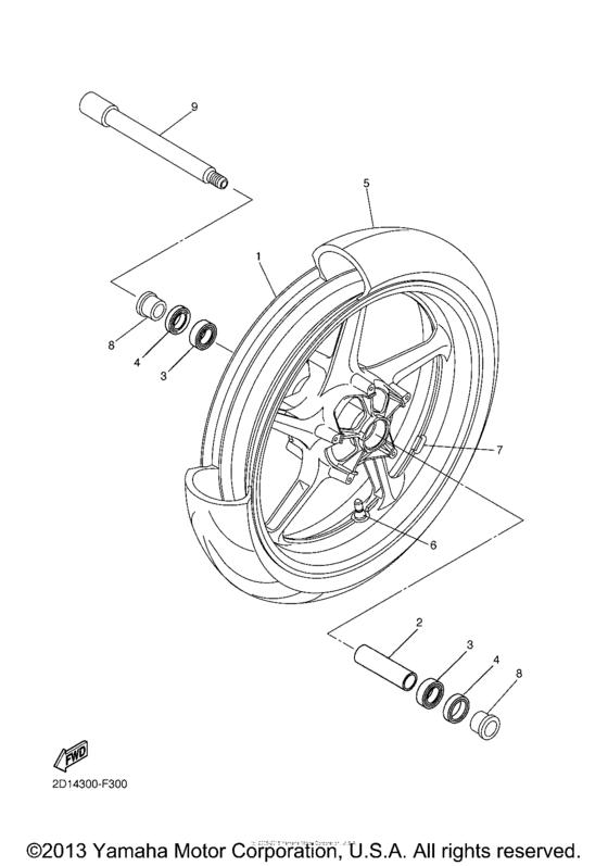 FZS10W Переднее колесо