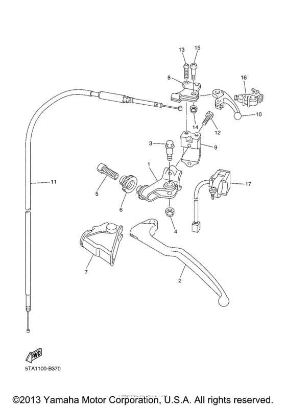 YZ250FR Рулевые переключатели