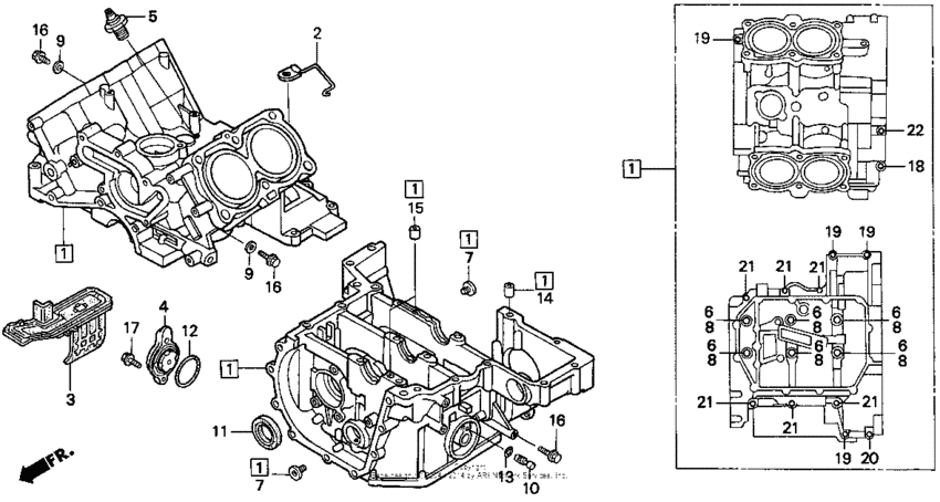 ST1100 Картер двигателя