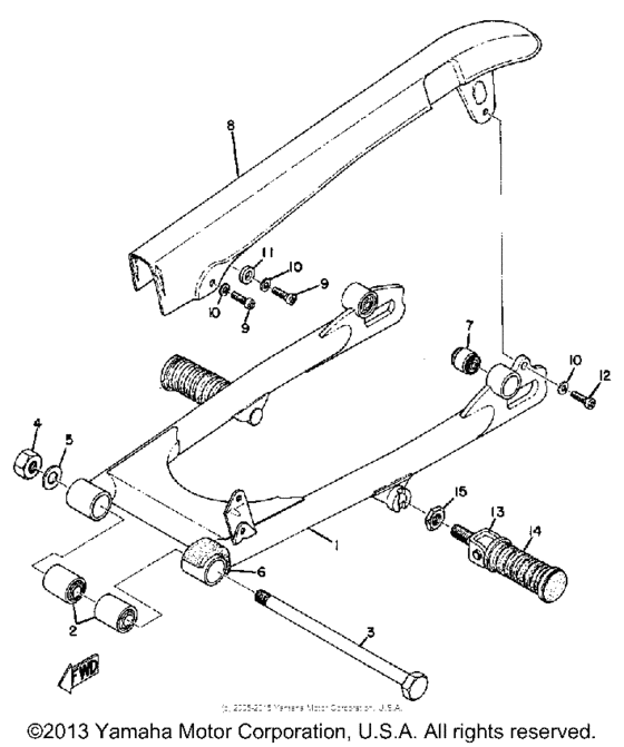 Rear arm & chain case