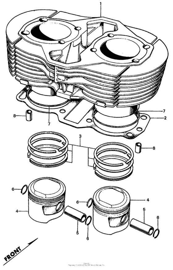 Cylinder + piston