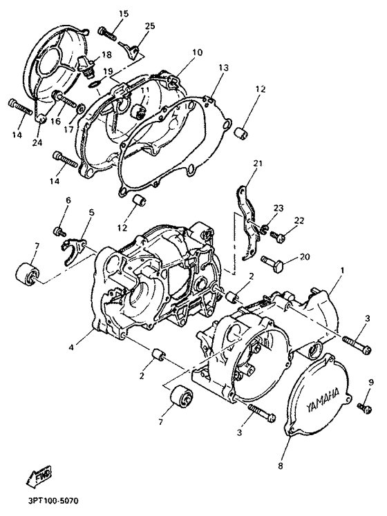 PW50 Картер двигателя