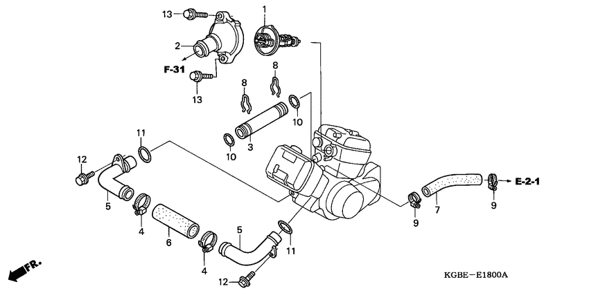 Water hose connection