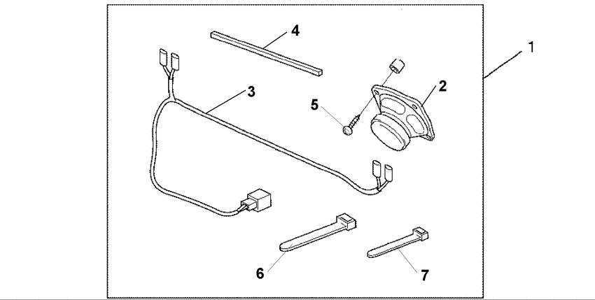 GL1800 (ABS) Rr,speaker kit