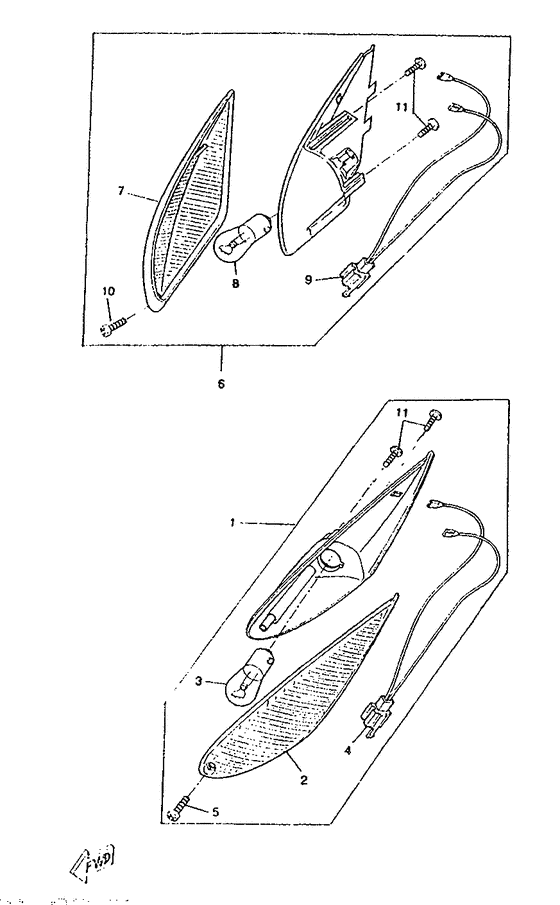 CW50RS Поворотники