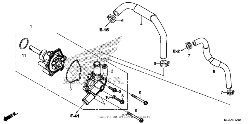 CB500F (ABS) Водяной насос
