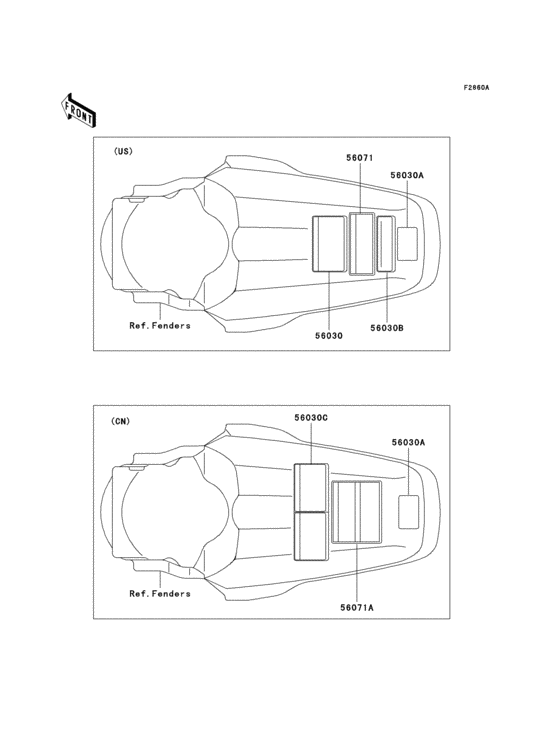 KX100 Labels(d8f / d9f)