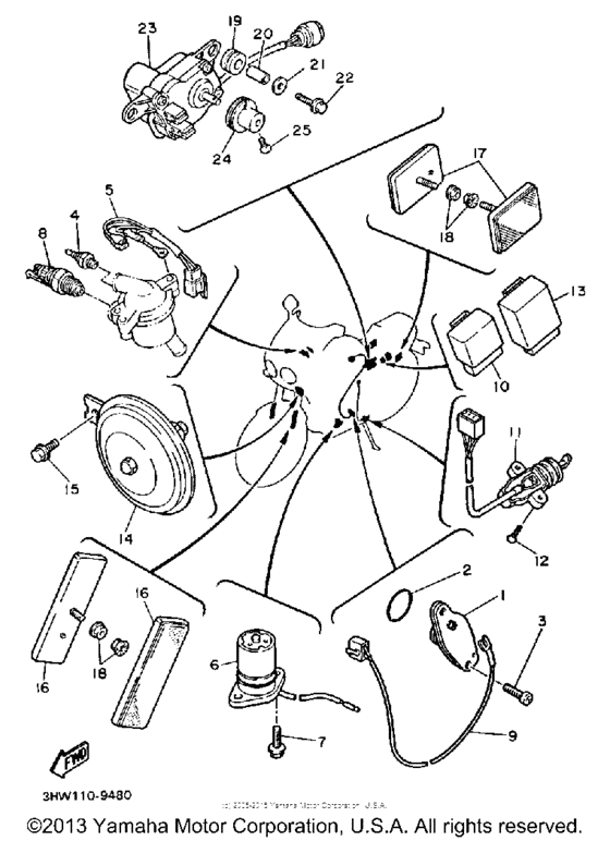 FZR600WC Электрика