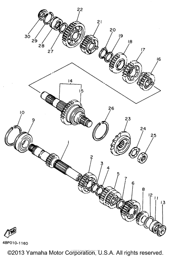 XJ600SH Трансмиссия