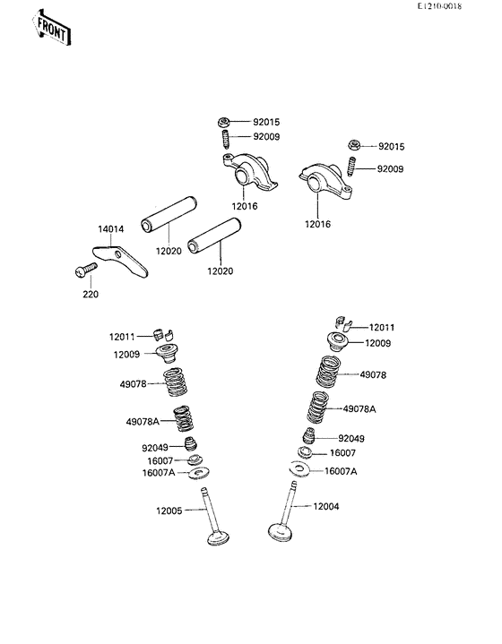 Rocker arms/valves