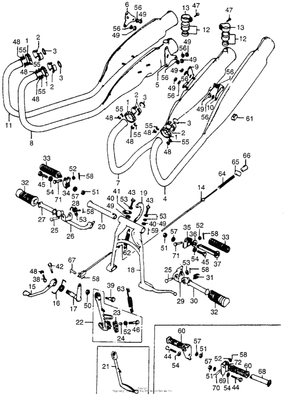 Exhaust muffler + step step