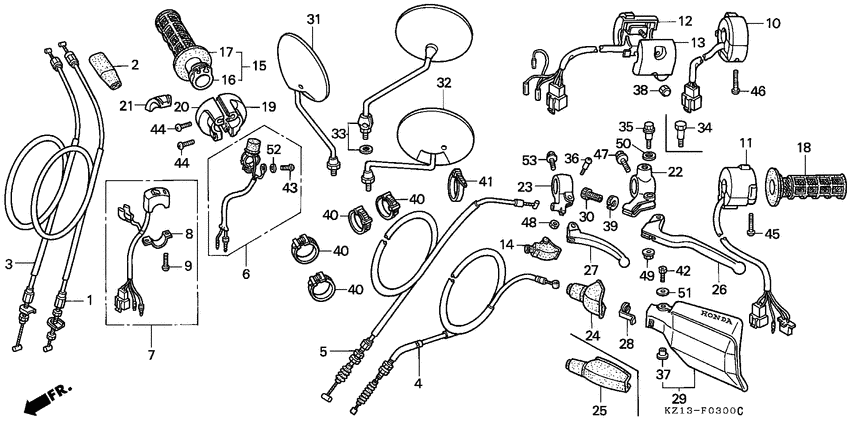 Handle lever/switch/ cable