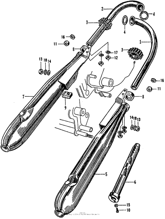 Ca160 muffler