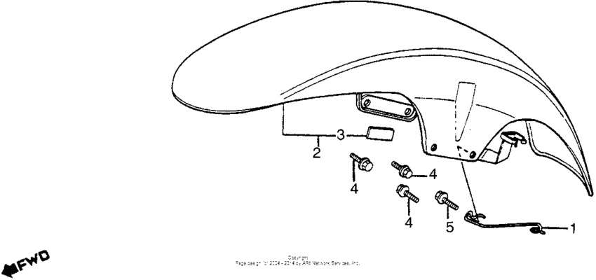 VT1100C Переднее крыло
