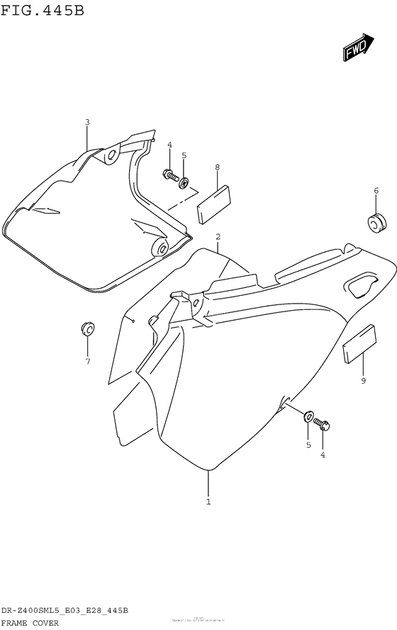 Frame Cover (Dr-Z400Sml5 E28)