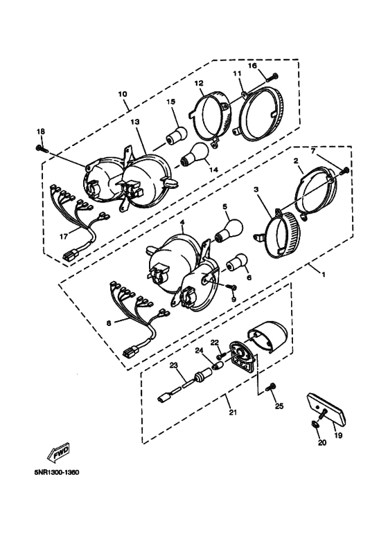 Taillight unit ass`y