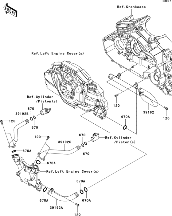  Патрубки охлаждения