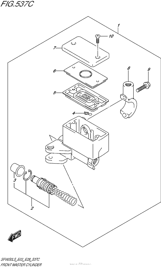 Front Master Cylinder (Sfv650L5 E33)