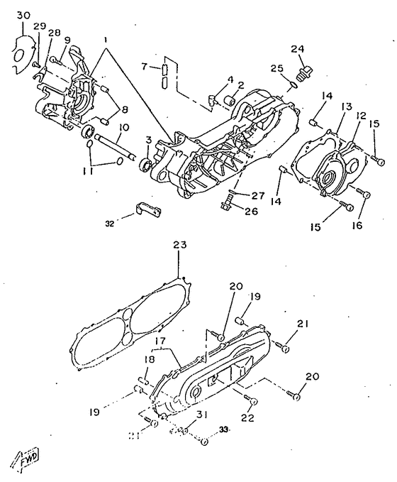 CW50RS Картер двигателя