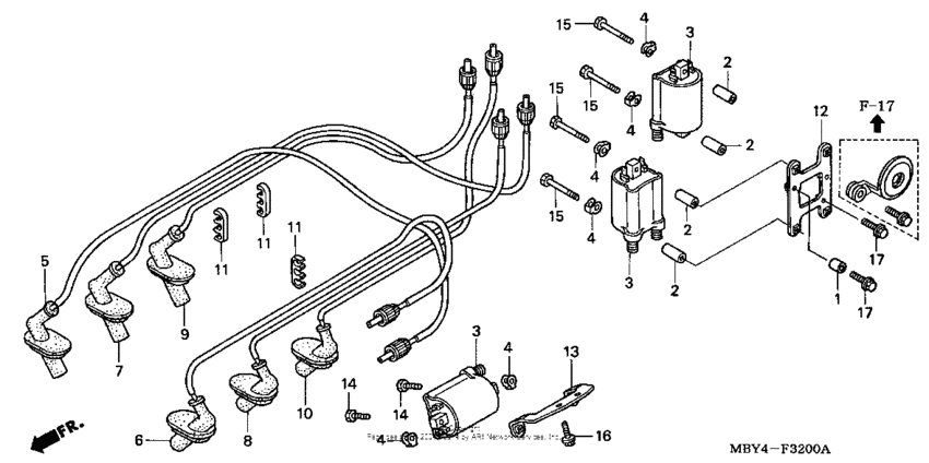 GL1500CF Катушка зажигания
