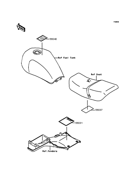 ZR750 Наклейки