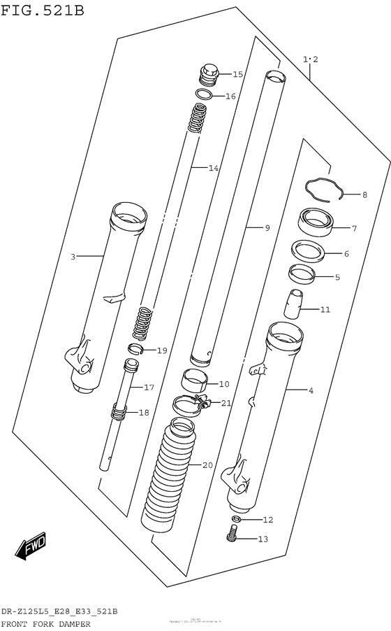 Front Fork Damper (Dr-Z125L5 E33)