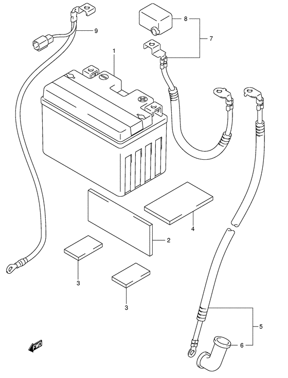 SV650 Аккумулятор