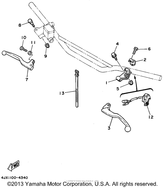 Handle switch - lever