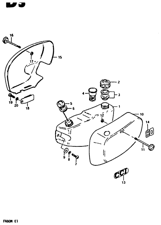 Oil tank - frame cover