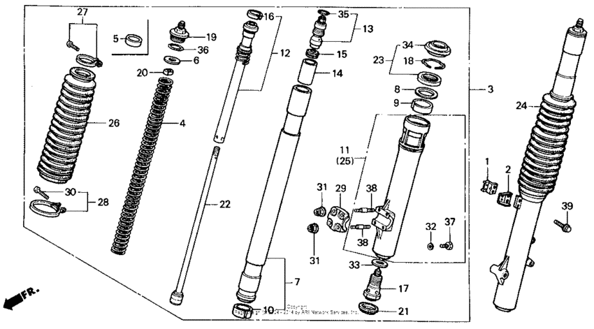 Front fork 87-89