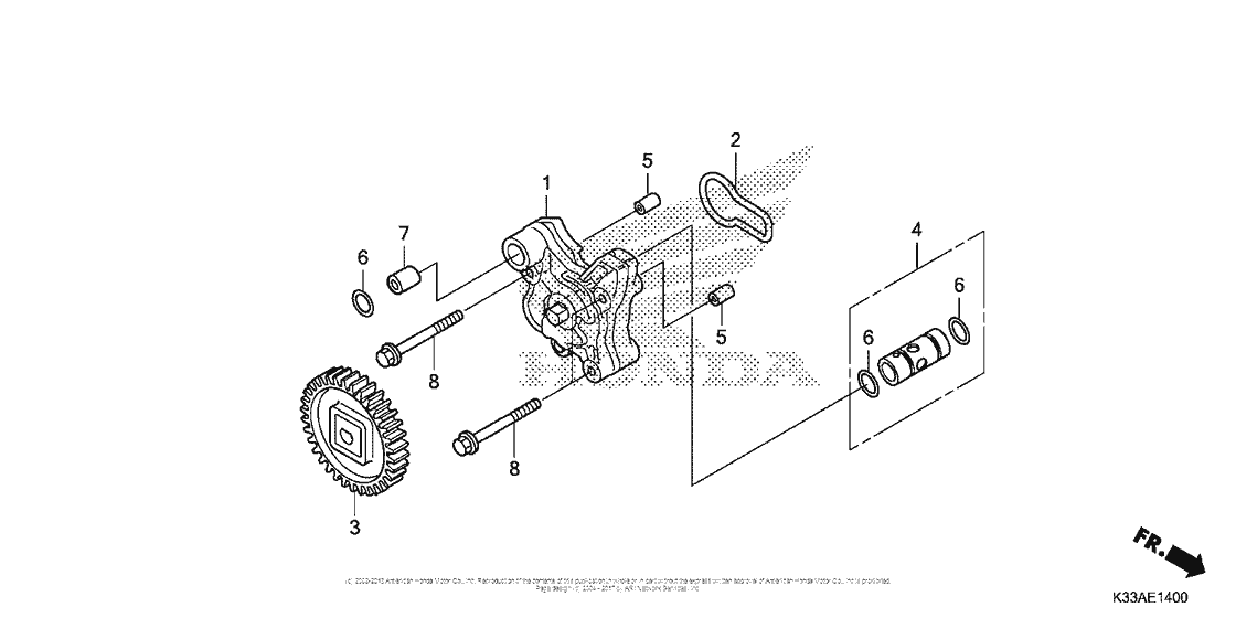 CB300F Масляный насос