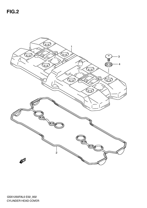 GSX1250 (ABS) Крышка головки цилиндров